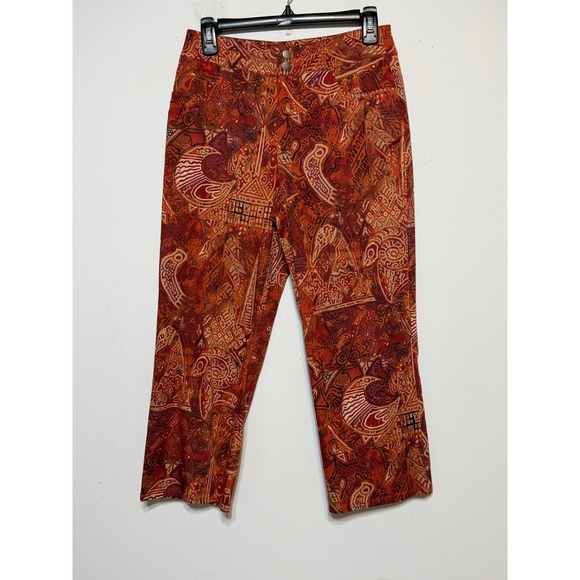 Set of Chicos Size 0 Vacation Ready Tropical Pants Women Small Boho Countryside - Picture 4 of 11